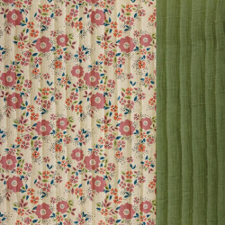 Printed Quilted Double Gauze OSCALIA / DGG UNIE Pebble / Fern